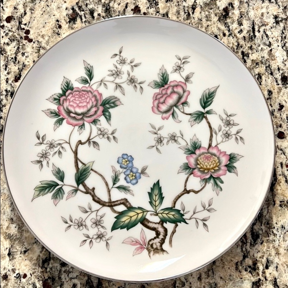 Halsey Fine China Collective Plate Chantilly Floral 10.25" Round